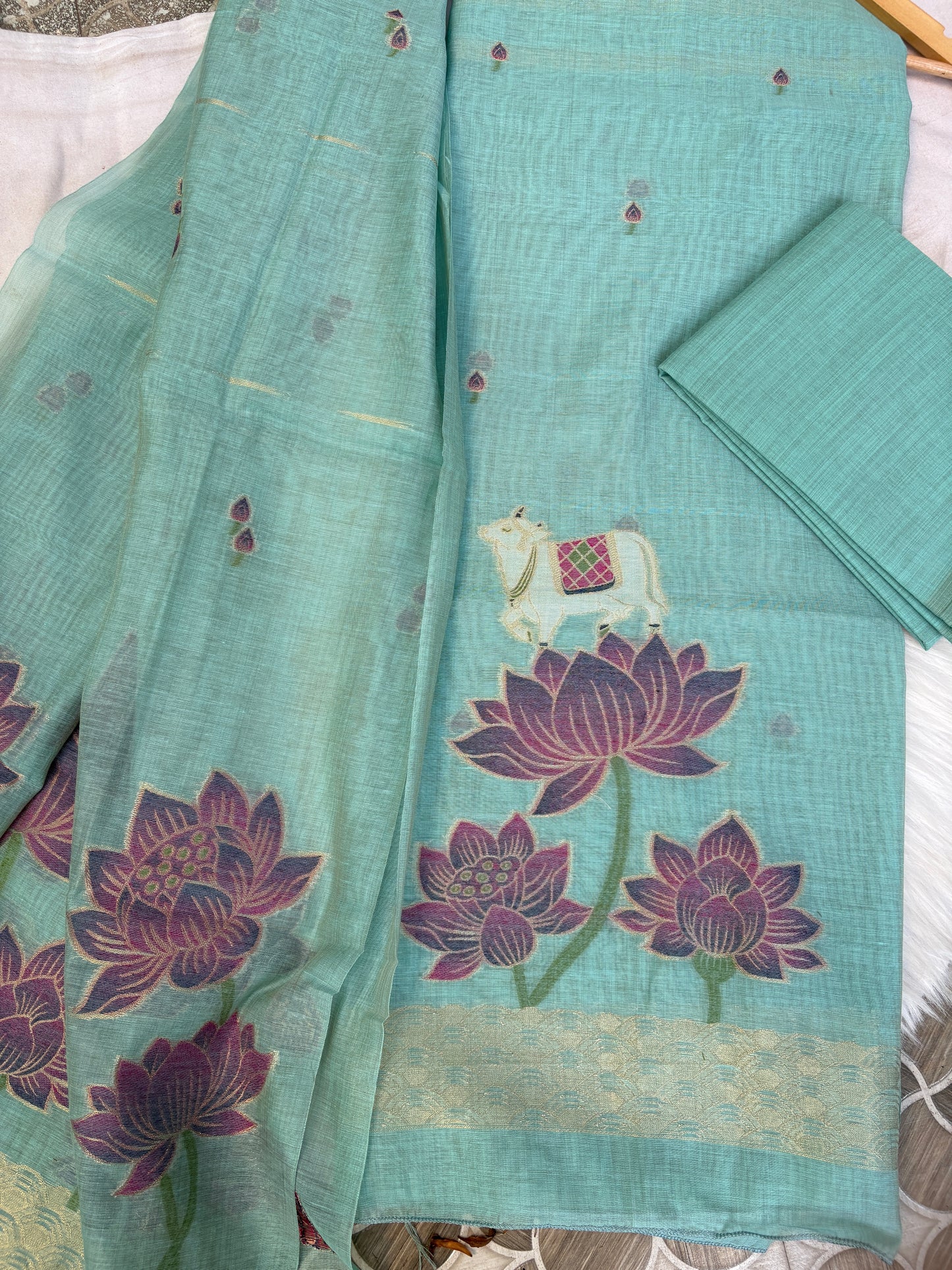 Muga tussar suit