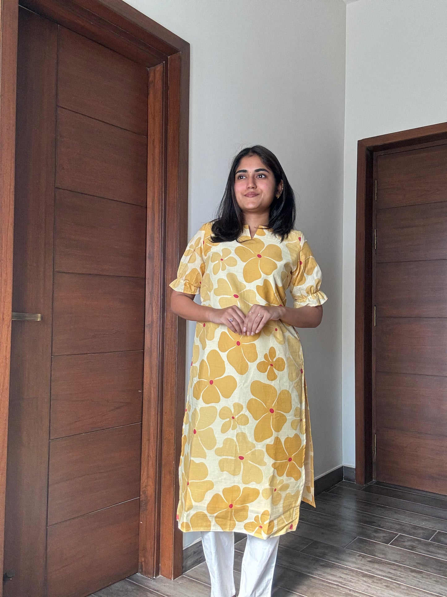 Butter cotton kurti