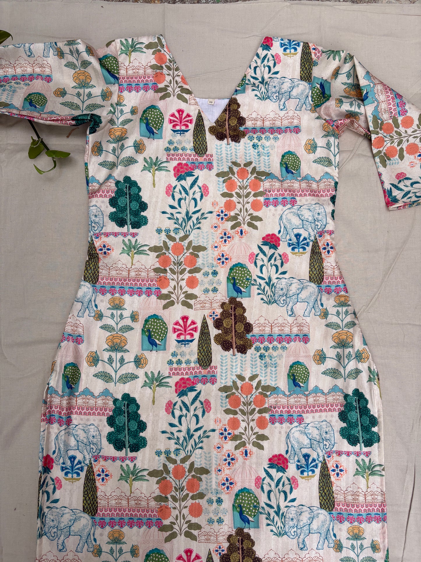 Chanderi silk kurti