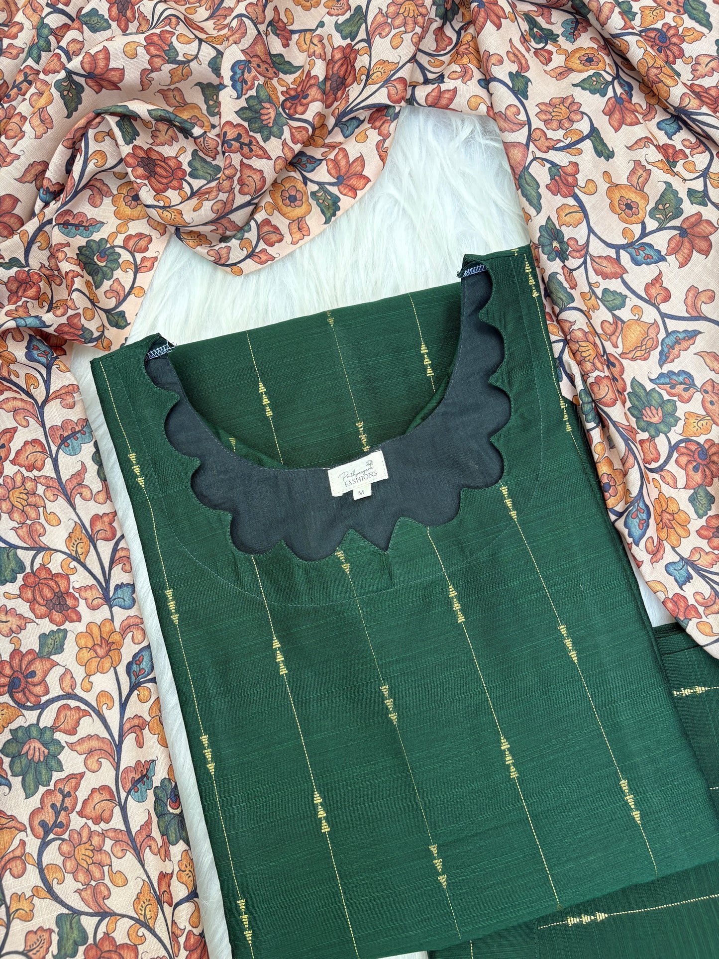 Raw silk suit