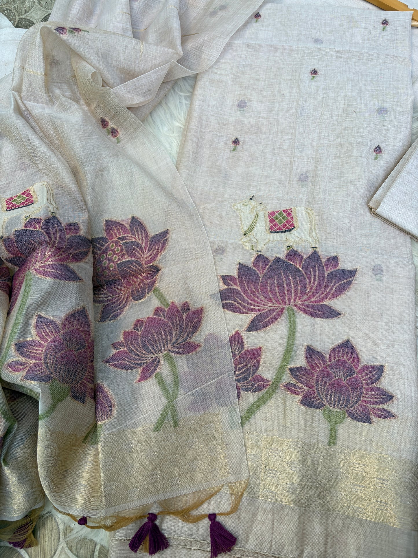 Muga tussar suit