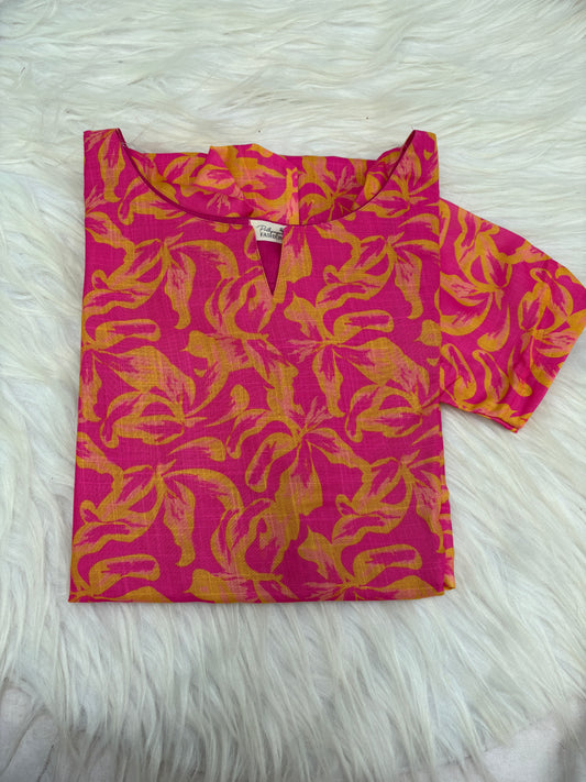 Viscous linen kurti