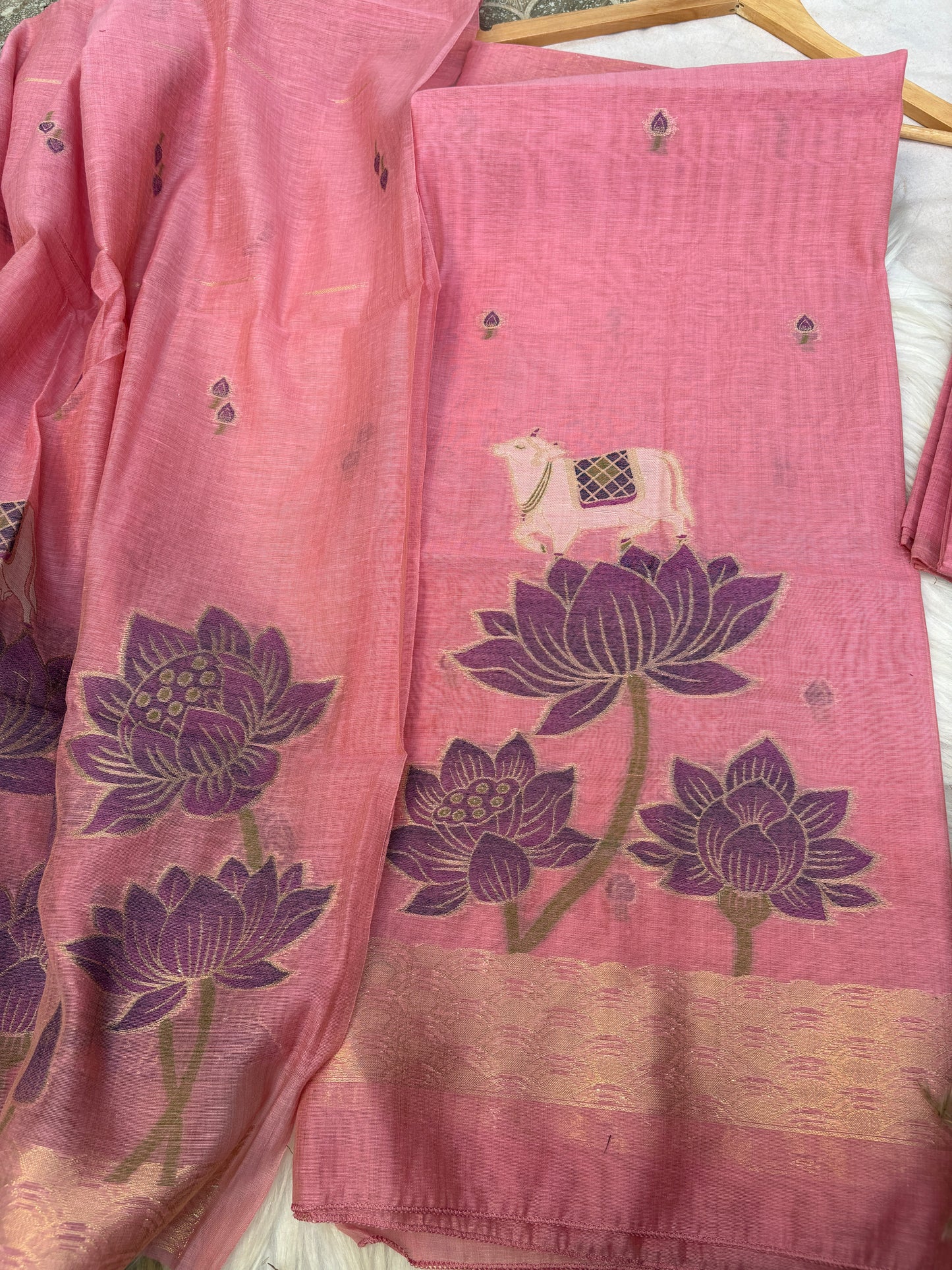 Muga tussar suit
