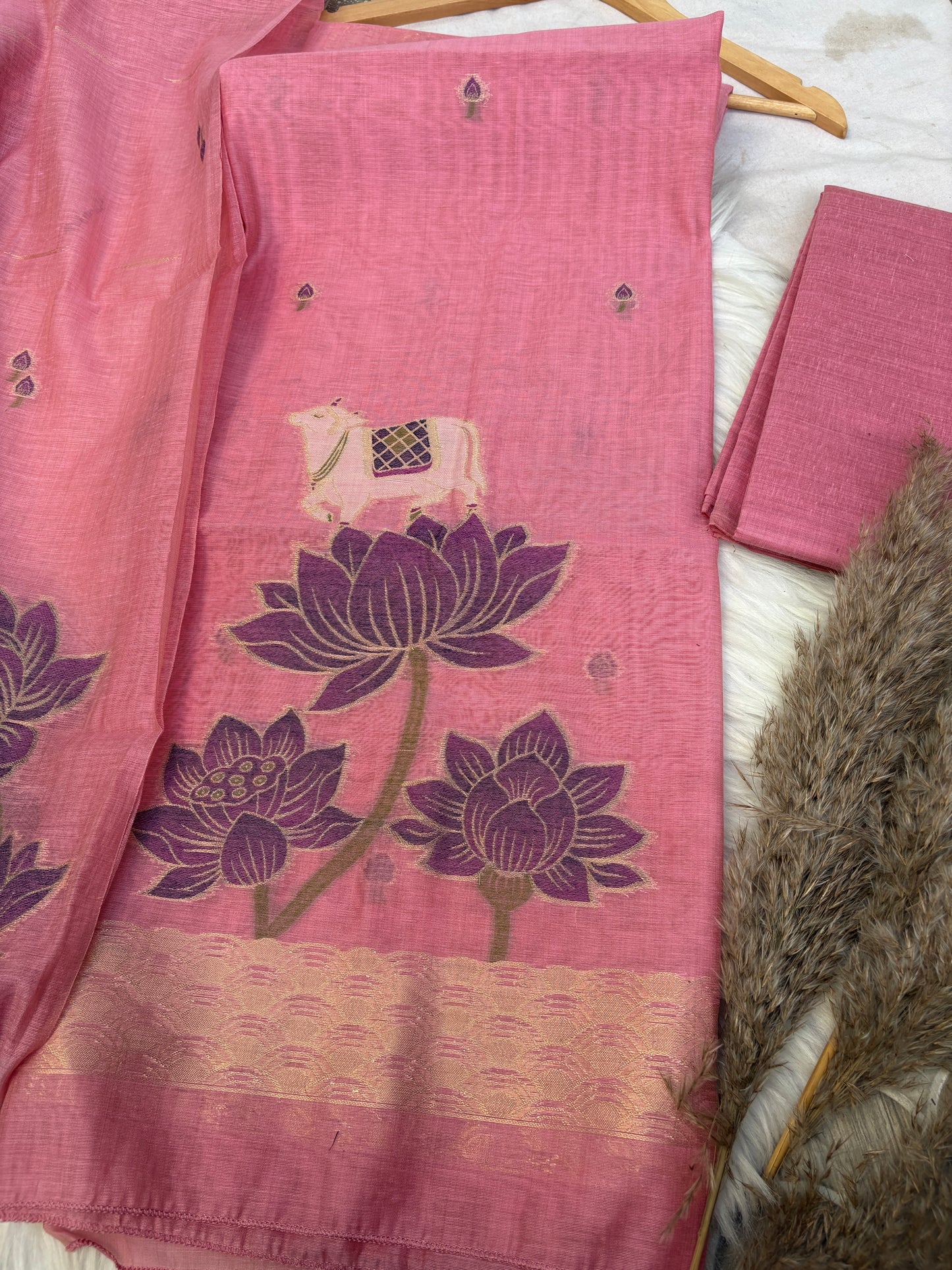 Muga tussar suit
