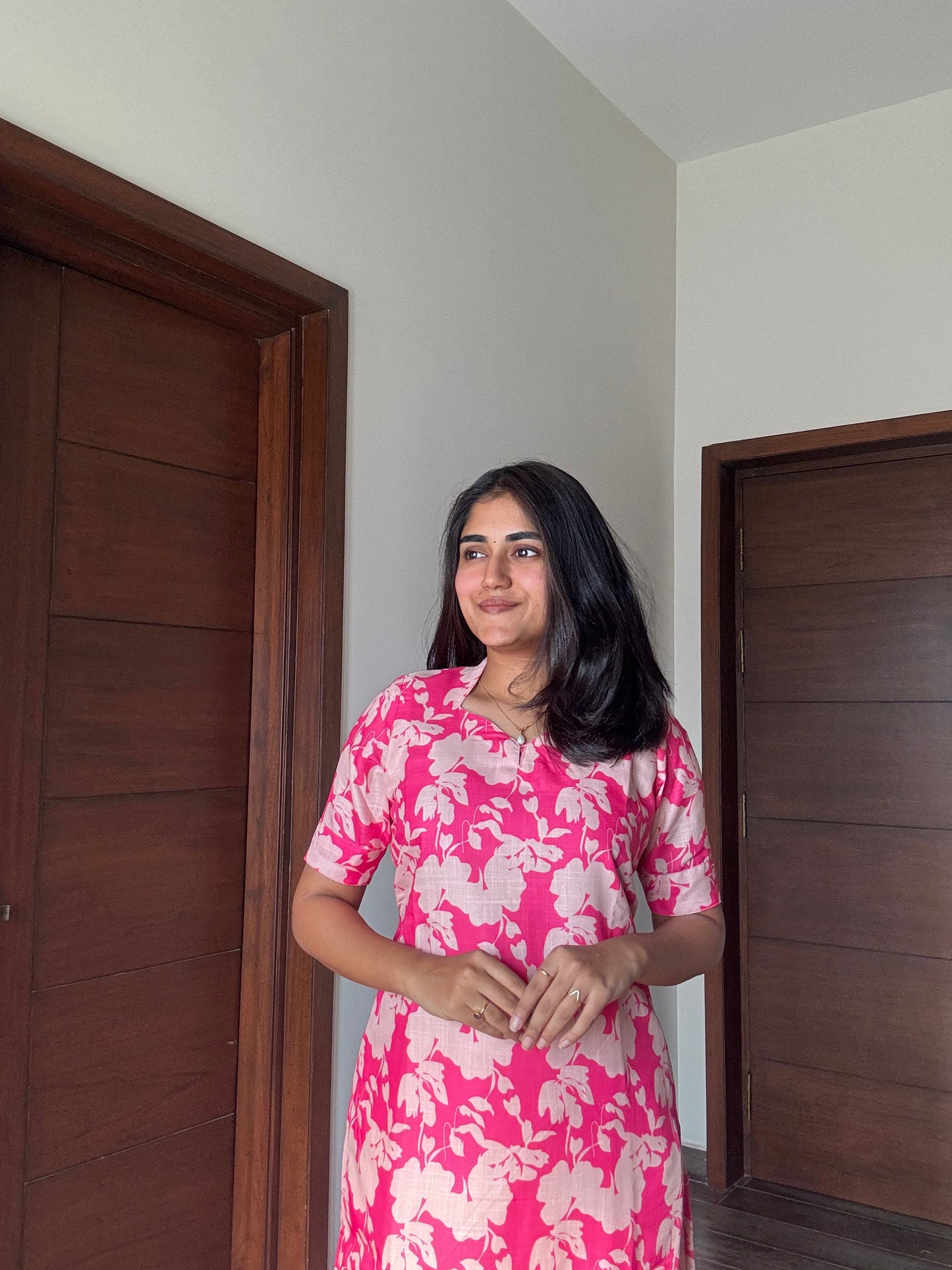 Viscous linen kurti