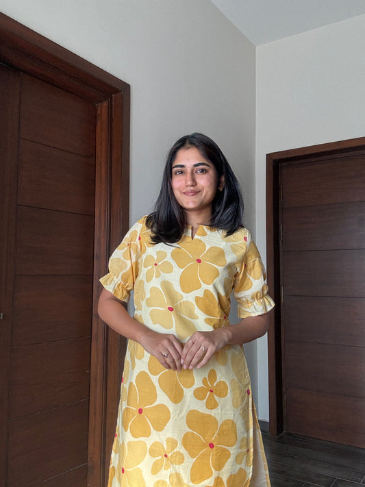 Butter cotton kurti